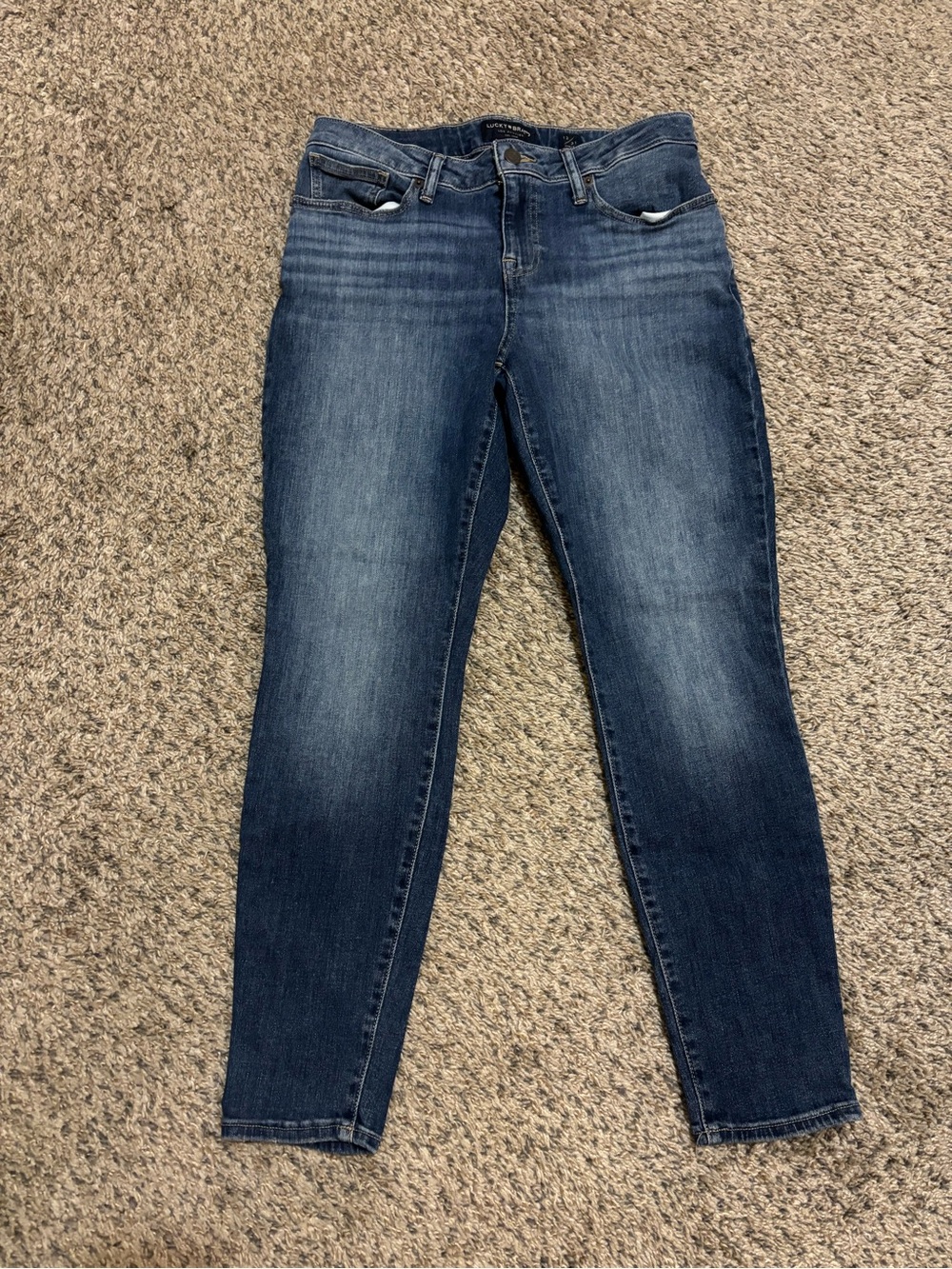 Low Rise Lolita Lucky Brand Dark Blue Women’s Skinny Jeans